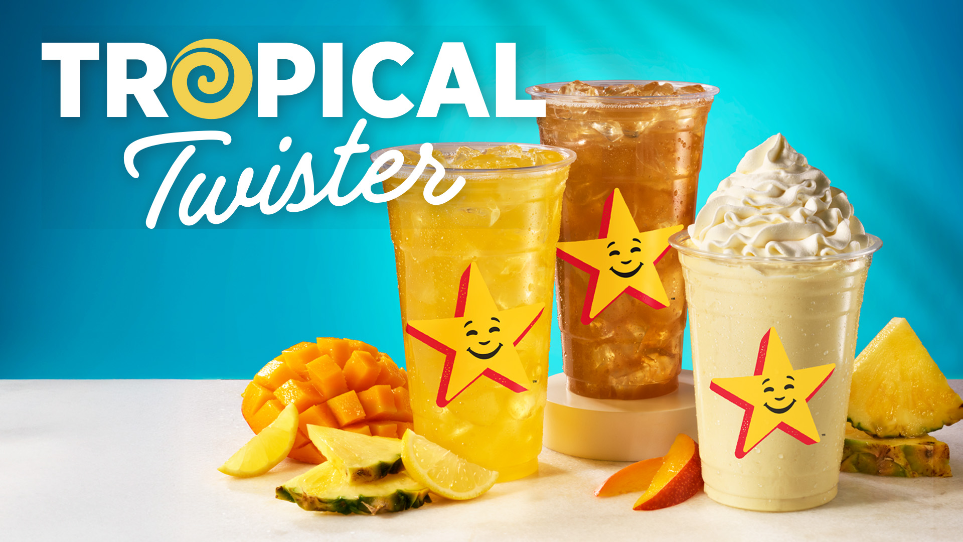 Image of the Tropical Twister beverage items from Hardee's