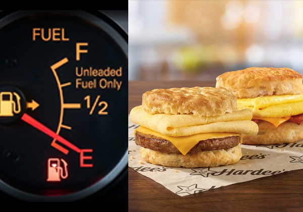 Hardee's running on full campaign image
