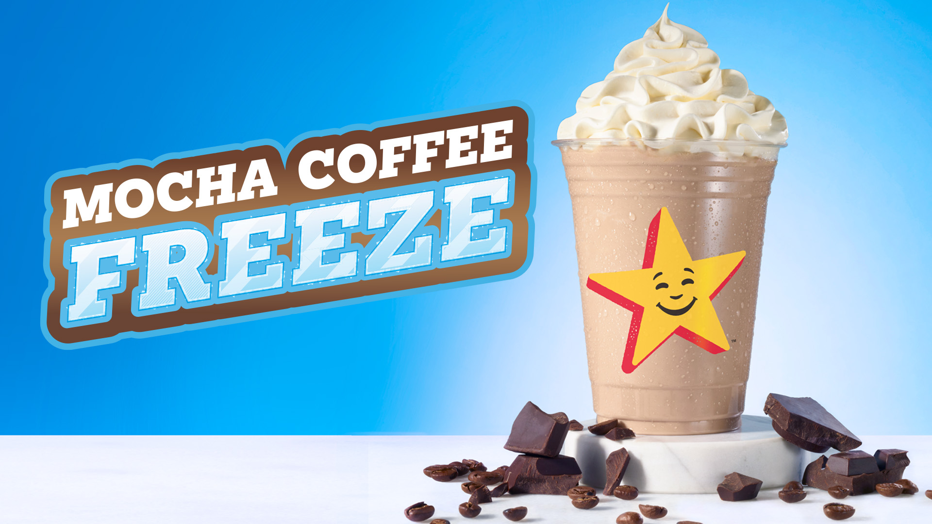 Image of the Mocha Coffee Freeze beverage item from Hardee's
