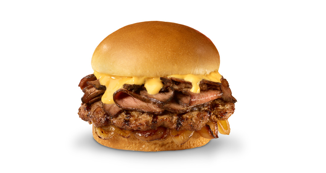 hardee's prime rib single angus burger