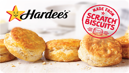 hardee's biscuits digital gift card image